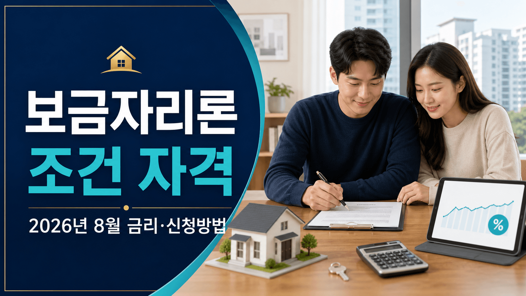 보금자리론 조건 자격 2026년 8월 금리 신청방법을 확인하는 주택 구입 예정 부부