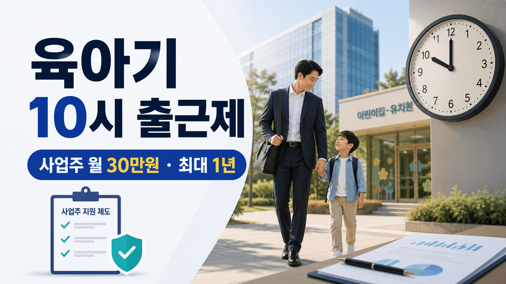 육아기 10시 출근제 사업주 월 30만 원 장려금 신청 안내