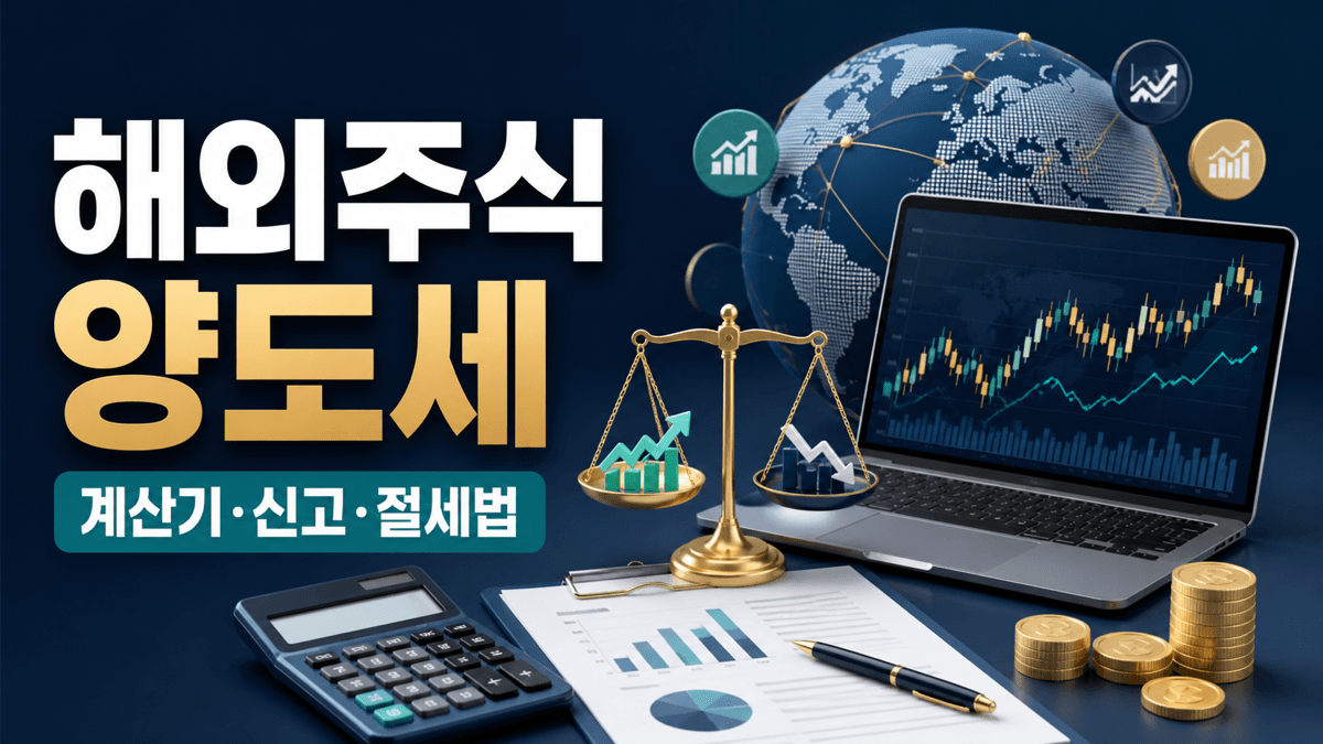 해외 주식 양도세 계산기 신고 절세 방법 안내