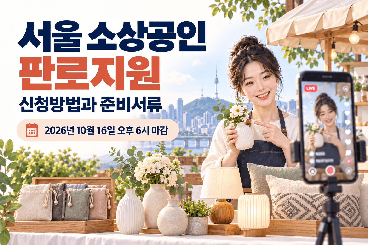 서울 소상공인 판로지원 신청방법과 준비서류 및 2026년 10월 16일 오후 6시 마감 안내