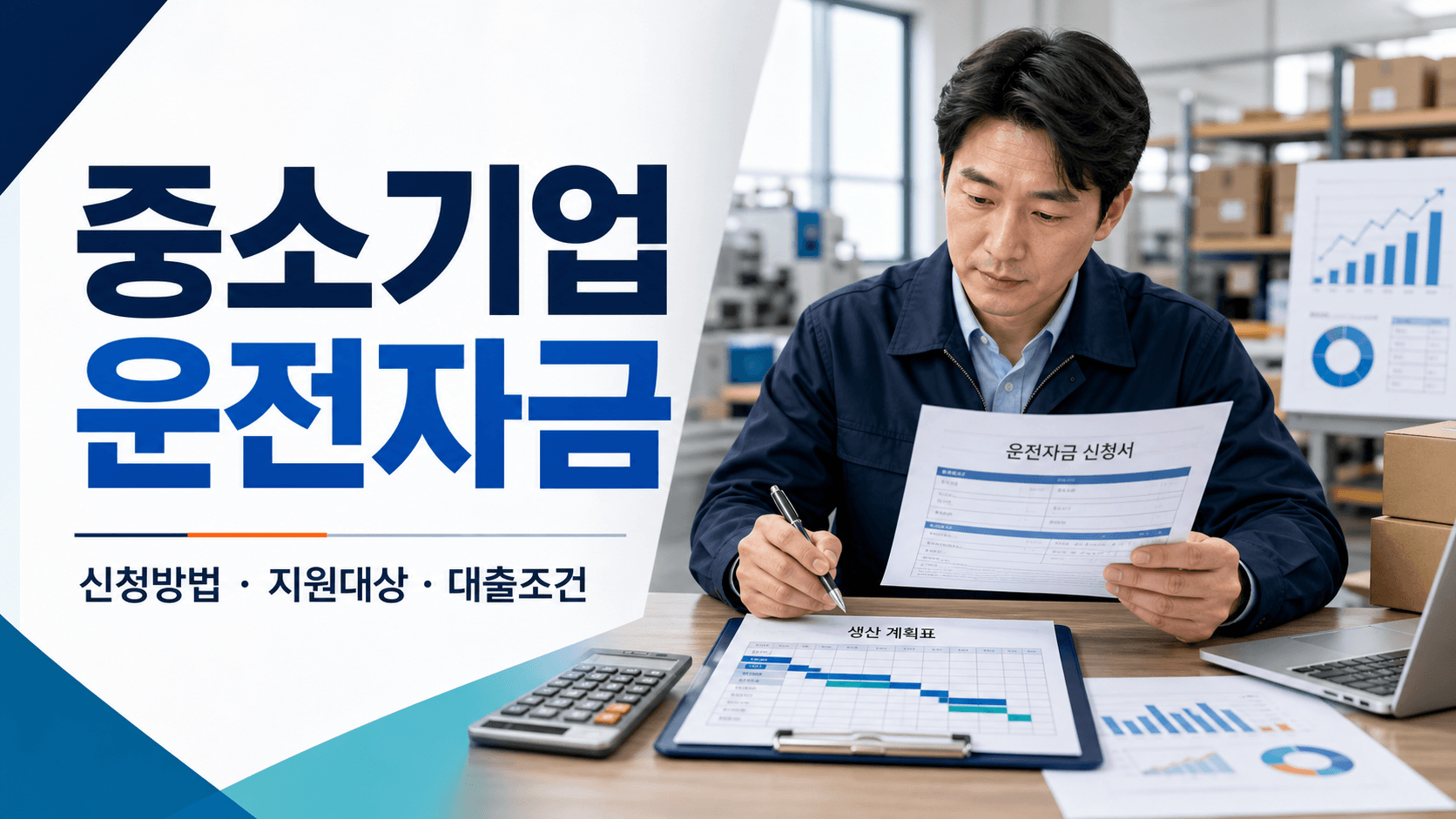 중소기업 운전자금 신청방법과 지원대상 및 대출조건 안내
