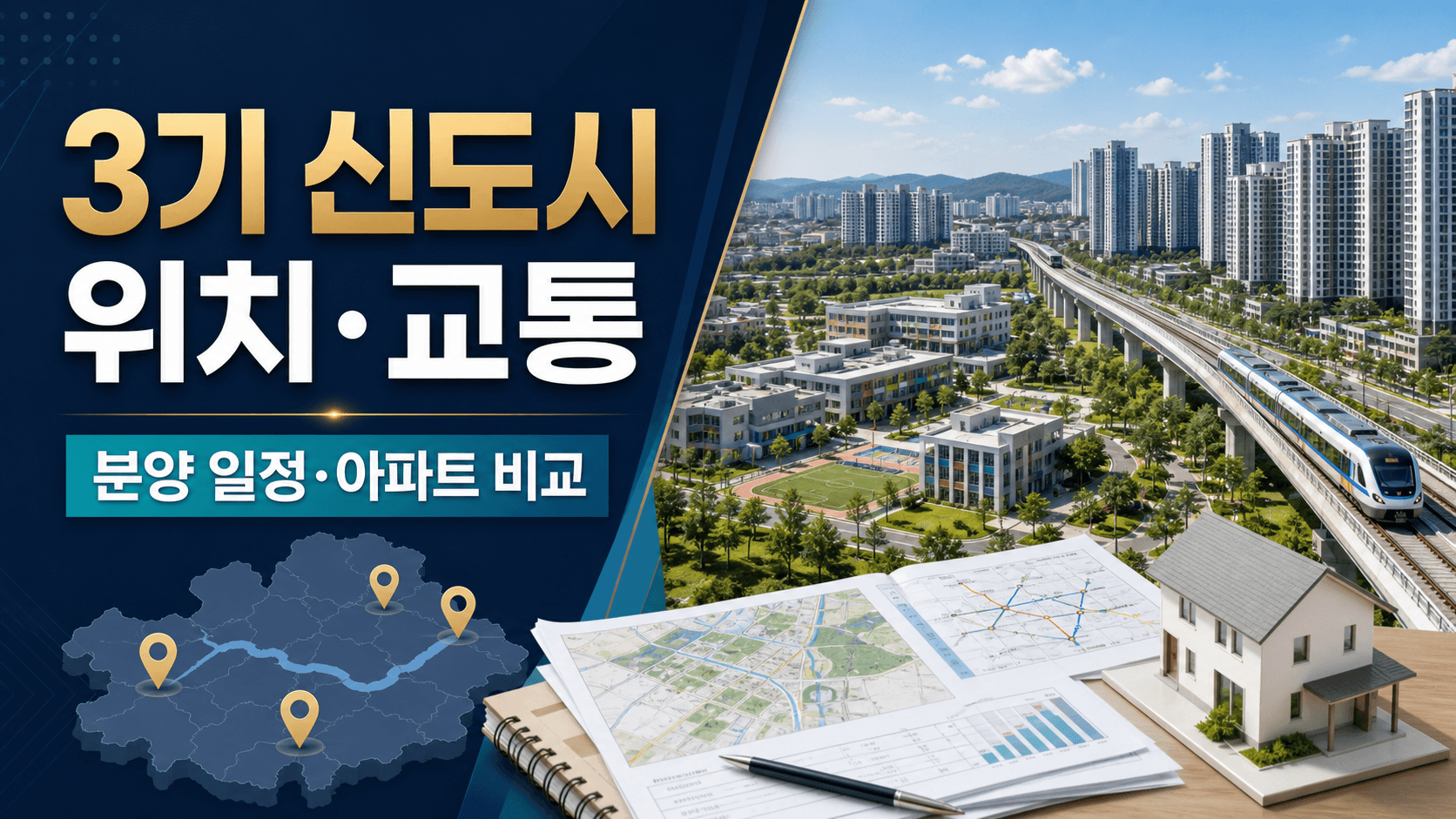 3기 신도시 위치 교통 분양 일정과 아파트를 비교하는 수도권 신도시 안내
