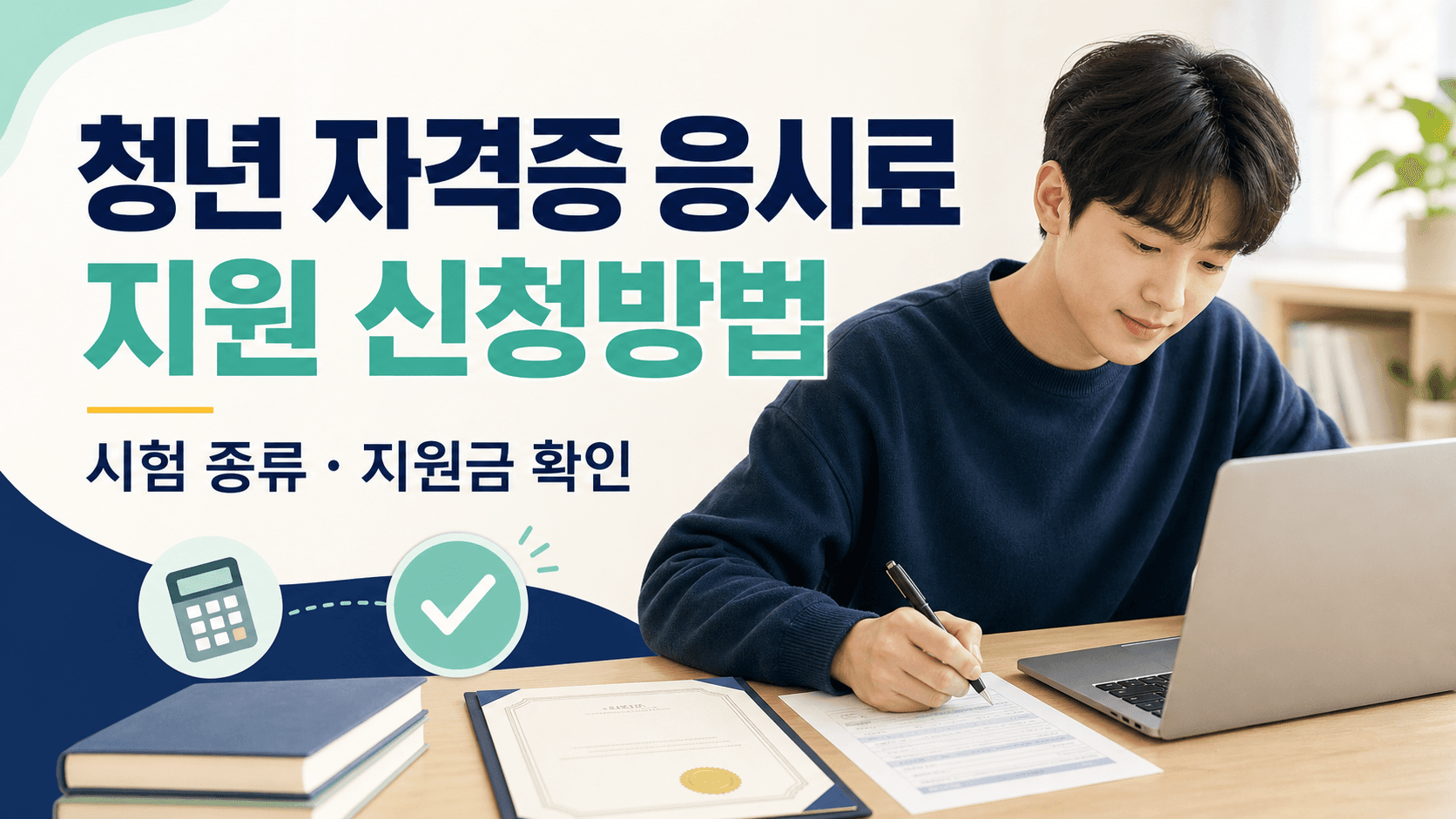 청년 자격증 응시료 지원 신청방법과 시험 종류 및 지원금 확인 안내