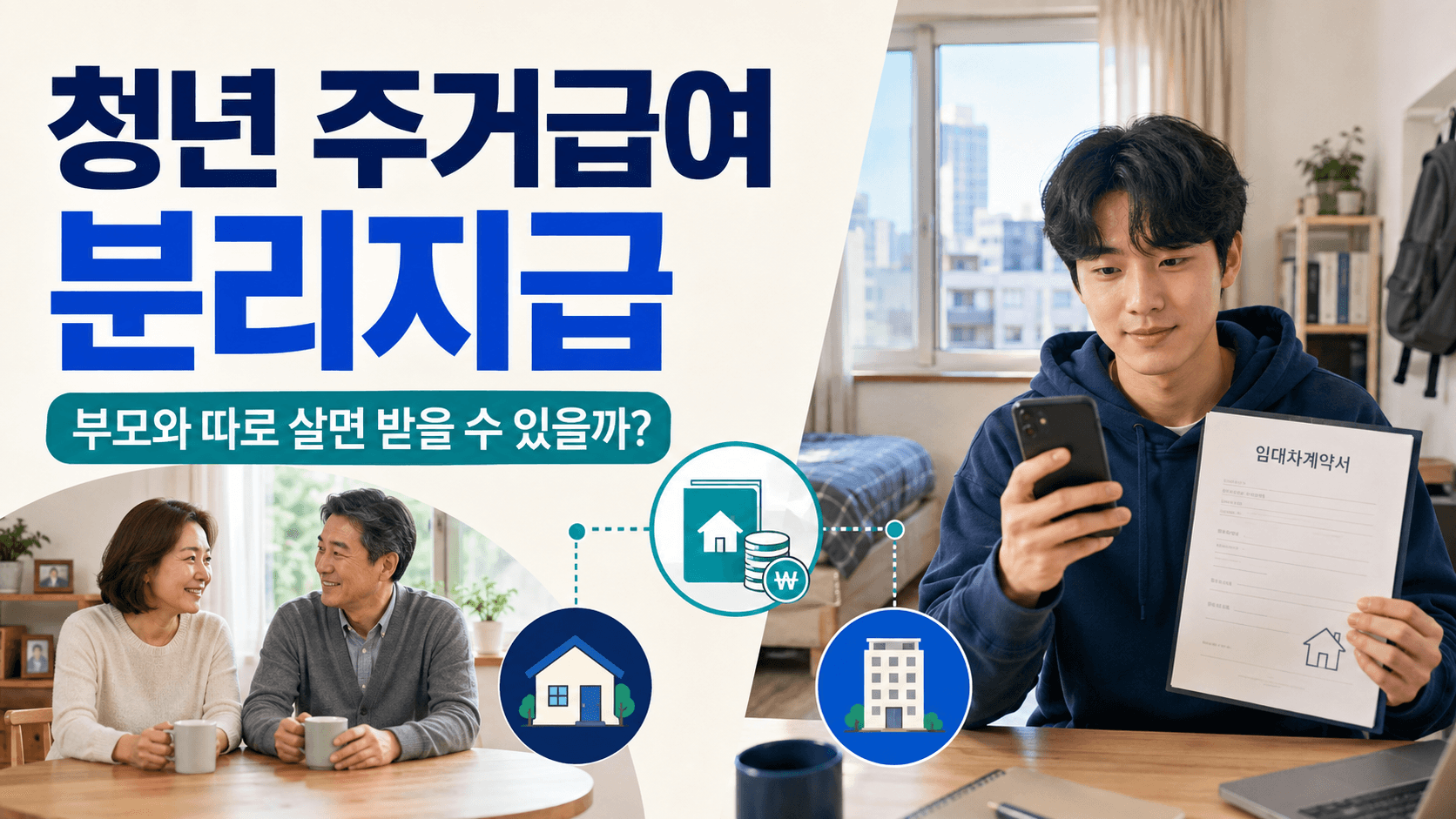 청년 주거급여 분리지급 신청방법 부모와 따로 사는 조건 안내