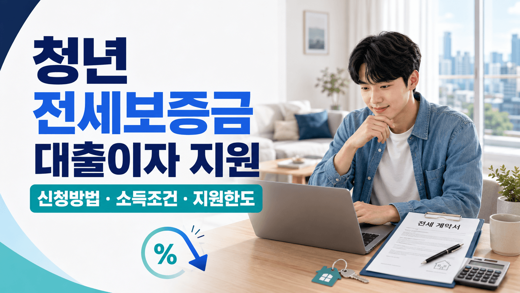 청년 전세보증금 대출이자 지원 신청방법 소득조건 지원한도 안내